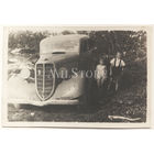 Военное фото 1943-й год. Дети у землянки. Автомобиль ГАЗ-М1.