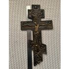 Крест киотный,большой размер 38 см,медное литьё