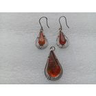 Кулон, серьги