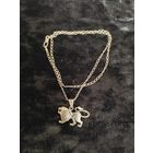 Цепочка с кулоном "Лев" 925 проба