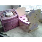 Мебель кукольная. Кроватка и комод.