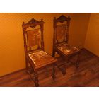 Старинные стулья из дуба пара 2