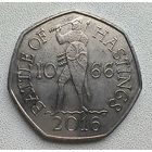 Великобритания 50 пенсов, 2016 950 лет Битве при Гастингсе 4-5-21