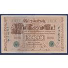 Германия, 1000 марок 1910 г., P-45b (зелёные печати), XF+