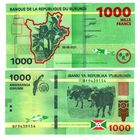 Бурунди 1000 франков 2021 год UNC