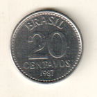 Бразилия 20 сентаво 1987