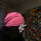 Шапка розовая Спортивная хлопок