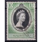 80a.BrKS. Великобритания. Колонии. Маврикий. Коронация Елизаветы II. 1953 г. 10c. Mi.#242.