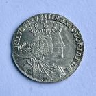 Монета СЕРЕБРО Польша ОРТ 18 грошей 1754 год АВГУСТ lll ОТЛИЧНЫЙ