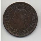 ДОМИНИОН КАНАДА. 1 ЦЕНТ 1881 Н. КОРОЛЕВА ВИКТОРИЯ. НЕЧАСТАЯ