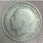 Монета 1/2 кроны 1921 год. Великобритания. Король Георг V.