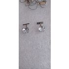 ШИКАРНЫЕ ЗАПОНКИ СССР СЕРЕБРО 875  КАМНИ ГОРНЫЙ ХРУСТАЛЬ  .  Распродажа Коллекции !!! .Экспресс  Аукцион НЕ  С 1 Рубля  3 ДНЯ  .Много лотов в продаже .