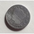 США. 5 центов 1900 г.