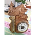 Барометр Германия антикварный резьба дерево