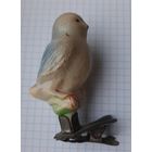 Елочная игрушка  воробей, раскрашенная. Винтаж СССР.