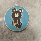 Значок. Мишка олимпийский. Ретро СССР.