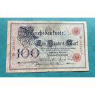 Германия 100 марок 1903 год / номер красный