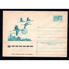 Художественный маркированный конверт СССР N 11005 (23.12.1975) Рисунок летящих журавлей