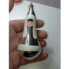 Ёлочная игрушка  -  Девочка Эскимоска . СССР  . Стекло . Редкая