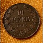 10 pennia 1905  года.