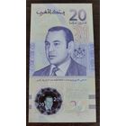 Марокко 20 дирхамов образца 2019 года P-78a UNC (20-летие восшествия на престол его величества короля Мухаммеда VI)