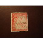 Мальта 1956 г.Елизавета - II.Свиток короля./42а/