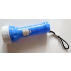 Фонарик голубой, 1LED, 1 режим, 3xAG10, пластик WF-A828