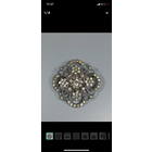 Брошь серебро 875 звезда