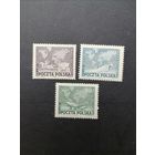 Польша 1949 Полная серия марок "75 лет Всемирному почтовому союзу (UPU)" (чистые**) Mi.530-532 каталог 11.00 евро