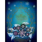 Подписанная открытка 1980г. "С Новым годом! Снежинка" худ. О. Гох