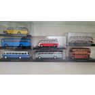 Автобусы ATLAS 7 шт в масштабе 1:72