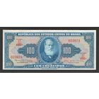 Бразилия 100 крузейро 1961 года. Тип P-170с. Состояние UNC!
