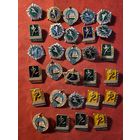 Значки спорт.цена за все.