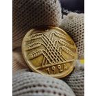 5 рентенпфеннигов 1924 г. (D), отличная монетка,  СМОТРИТЕ ДР. МОИ ЛОТЫ.. Большая распродажа!