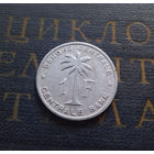 1 франк 1960 Бельгийское Конго. Руанда-Урунди #01