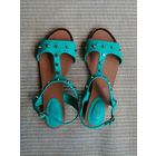 Босоножки бирюзового цвета, размер 39,стелька 25 см.