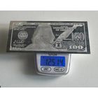 Серебряная Банкнота 100 долларов США 2013. 4 унции(125,14 грамм) чистого серебра 999,9пробы