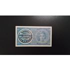 1 крона 1939 год. Протекторат Богемия и Моравия. Ручной штамп. аUNC.