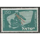 Израиль. Музыкальные инструменты. Габон. 1956г. Mi#136.