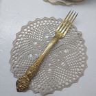 Изящная вилка столовая, около 1860г. Франция СЕРЕБРО В ЗОЛОТЕ с 1 рубля