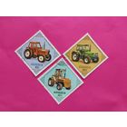 Монголия. Трактора. ( 3 марки ) 1982 года. 8-13.