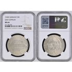 5 рейхсмарок 1930 год Полёт дирижабля Граф Цеппелин. Очень редкие! Красивое коллекционное состояние! Штемпельный блеск! Грейд NGC MS64