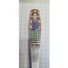 С 1 РУБЛЯ ! ЛОЖКА вторая СССР СЕРЕБРО 31 гр. 916 проба ЭМАЛЬ ДЕВУШКА ДЕВОЧКА  ДЕТИ  ТАНЦЫ