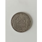 Германия 25 пфеннигов 1909 D
