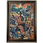 Кищенко А.М "Рождество", 1996г. ДВП, масло. Размер 60х40 см. с рамой 69,5х49,5 см.