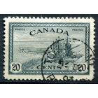 Британские колонии - Канада - 1946г. - ландшафты, виды, 20 с - 1 марка - гашёная [Mi 238]. #3-WB-100-A-1