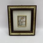 Миниатюра на золоте Девушка у фонтана. Италия. Арт 3436