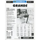 Лист-обложка GRANDE 1S (242х312 мм) из черного пластика на 1 ячейку (216х306 мм)