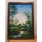 КАРТИНА ДВП МАСЛО. ПИЧУГИН В. В. С рубля