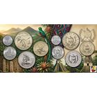 Гватемала набор монет 5, 10, 25, 50 центавос, 1 Кетсаль, UNC. Сторгуй за свою цену, предложи обмен!